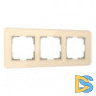 Рамка из стекла на 3 поста Elite айвори W0032443