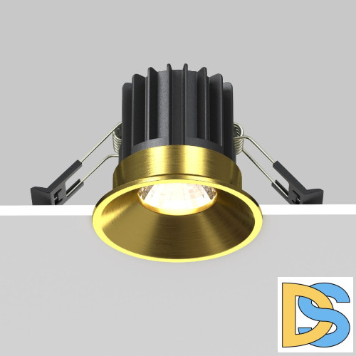 Встраиваемый светильник Maytoni Round DL058-7W4K-BS