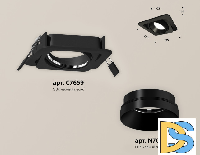 Встраиваемый светильник Ambrella Light Techno Spot XC7659021 (C7659, N7031)