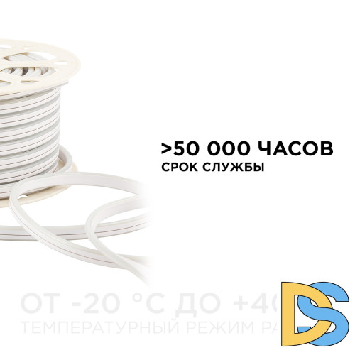Светодиодный двусторонний неон Apeyron Стандарт 220В 2835 6Вт/м зеленый 50м IP65 17-26