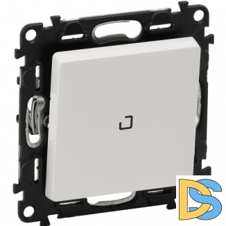 Выключатель Legrand Valena Life 1-клавишный промежуточный с подсветкой 752007+755100+067686 Белый