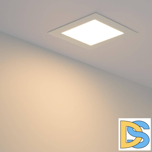 Встраиваемый светодиодный светильник Arlight DL-120x120M-9W Warm White 020127