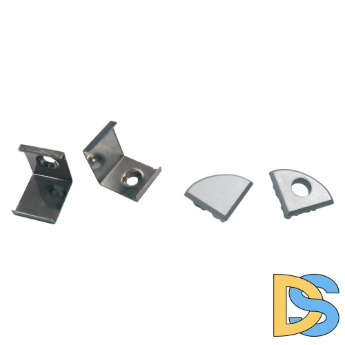 Комплект заглушек и скоб Uniel UFE-N06 SILVER A POLYBAG UL-00000626