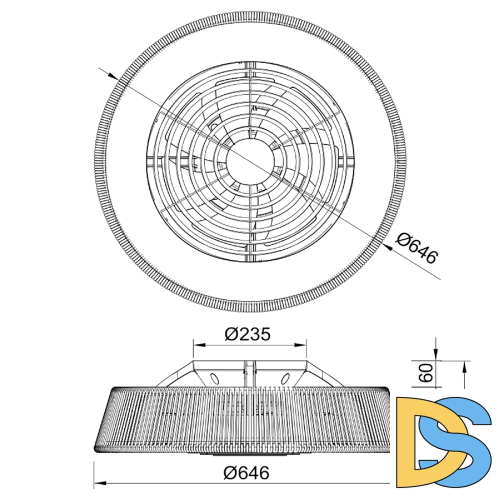 Люстра-вентилятор Mantra Polinesia 8227