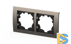 Рамка двухместная ELBI Zena Platin 500-073000-226