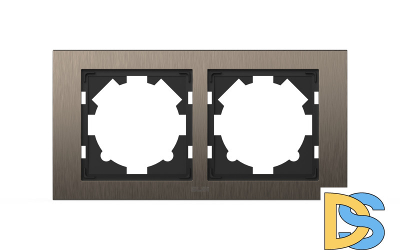 Рамка двухместная ELBI Zena Platin 500-073000-226