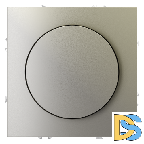 Светорегулятор встраиваемый VOLTUM S70 поворотно-нажимной 600 Вт, (шелк)