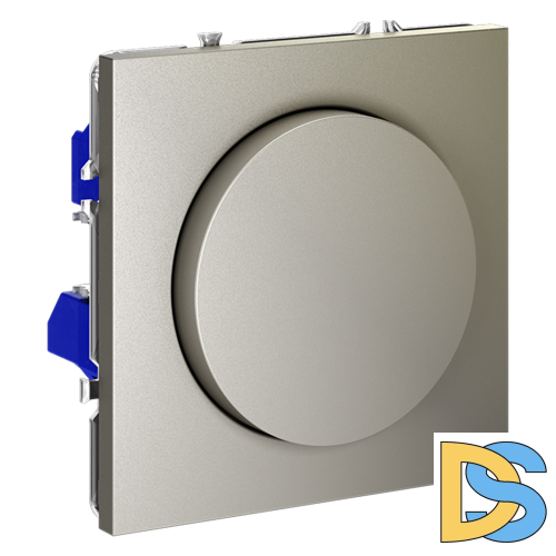 Светорегулятор встраиваемый VOLTUM S70 поворотно-нажимной 600 Вт, (шелк)