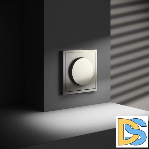 Светорегулятор встраиваемый VOLTUM S70 поворотно-нажимной 600 Вт, (шелк)