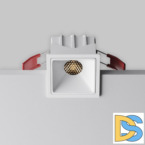 Встраиваемый светильник Maytoni Alfa led DL043-01-10W3K-SQ-W-1