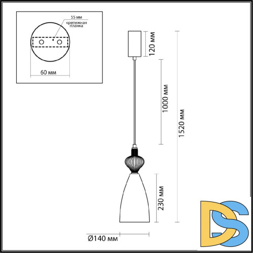 Подвесной светильник Odeon Light Palleta 5045/12LC
