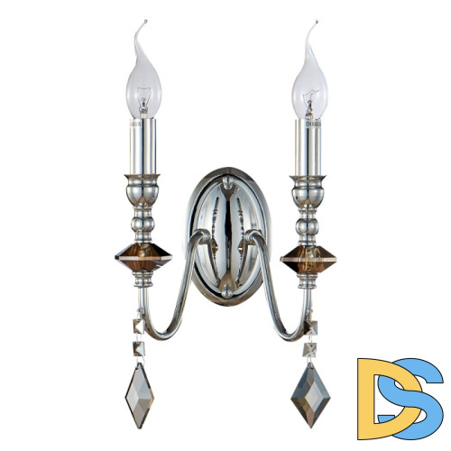 Бра Crystal Lux MERCEDES AP2 CHROME/SMOKE