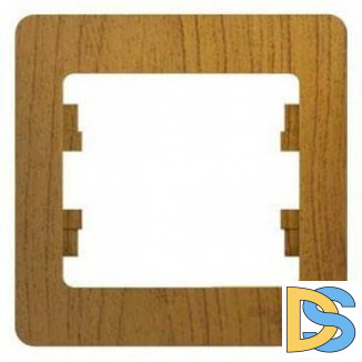 Рамка 1-ая (одинарная), Дерево Дуб, серия Glossa, Schneider Electric