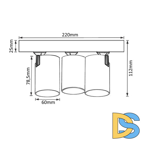 Спот Crystal Lux CLT 017W3 D230 WH