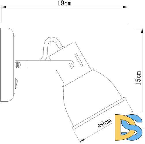 Спот Arte Lamp A1677AP-1GY