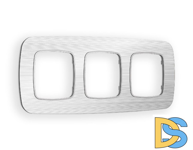 Рамка трехместная Ambrella Volt Radian OF580103