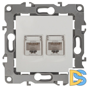 Розетка информационная двойная 2XRJ45 Эра 12-3108-01 Б0014729