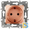 Розетка 2P+E Schuko со шторками Эра 12-2102-14 Б0019325