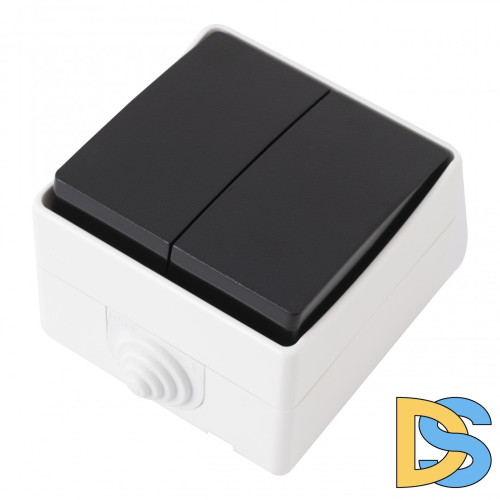 Выключатель двухклавишный Arte Milano 309.30-2.grey