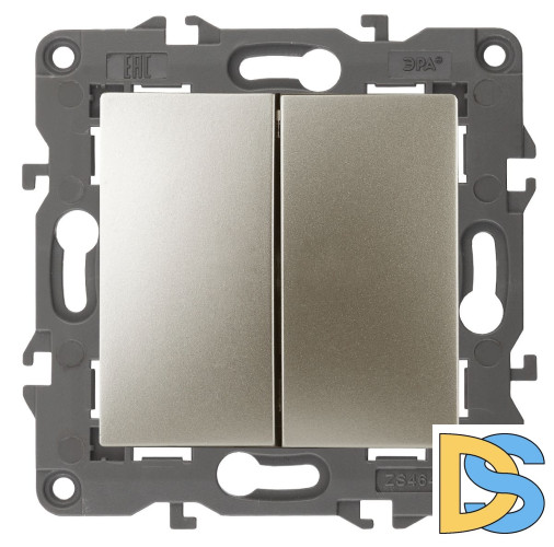 Переключатель двойной Эра 14-1106-04 Б0034246