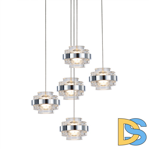 Подвесной светильник Delight Collection MD22030002 MD22030002-5A chrome/clear