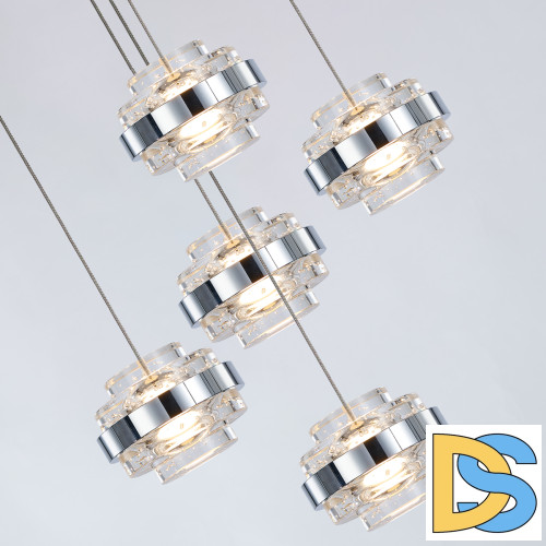 Подвесной светильник Delight Collection MD22030002 MD22030002-5A chrome/clear
