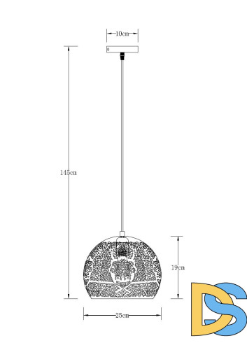 Подвесной светильник Arte Lamp Celesta A7058SP-1BK