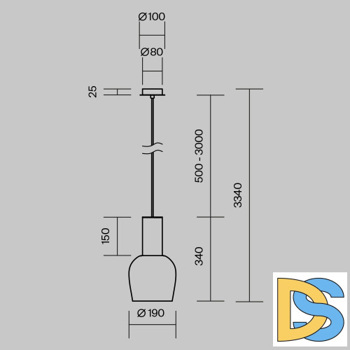 Подвесной светильник Maytoni Smart Casual MOD414PL-L7G3K