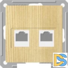 Розетка компьютерная 2-ая кат.5е, RJ-45 (интернет), Сосна (пластик), серия Wessen 59, Schneider Electric
