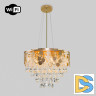 Подвесная люстра Eurosvet Lianna 10123/8 золото/прозрачный хрусталь Strotskis Smart (10114/8)