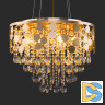 Подвесная люстра Eurosvet Lianna 10123/8 золото/прозрачный хрусталь Strotskis Smart (10114/8)