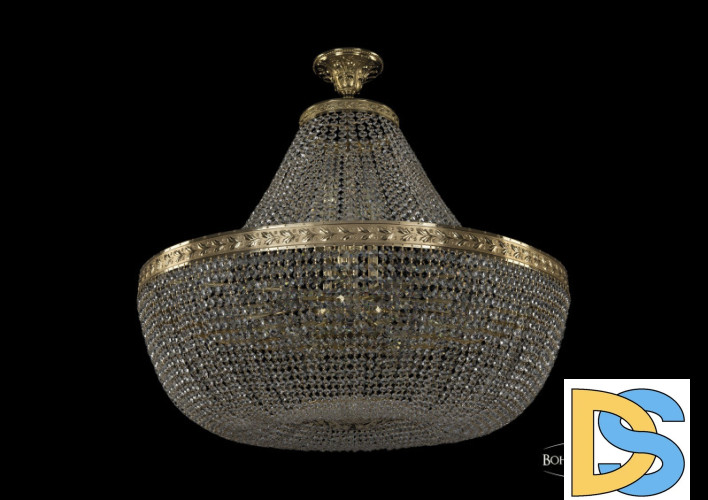 Люстра на штанге Bohemia Ivele Crystal 19051/H1/80IV G