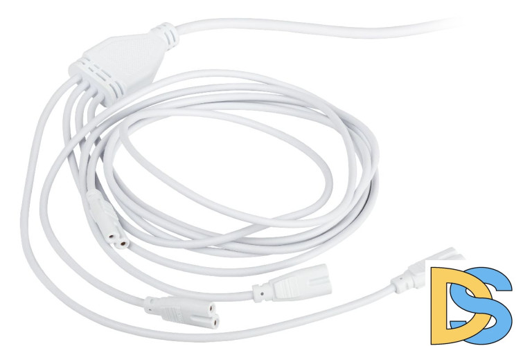 Разветвитель сетевой для линейных светильников Эра Разветвитель 4х IEC C7 2 м Б0061036