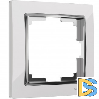 Рамка на 1 пост (белый/хром) W0011901