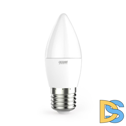 Лампа светодиодная Gauss E27 10W 6500K свеча матовая 30230