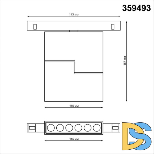 Трековый светильник Novotech Flum 359493