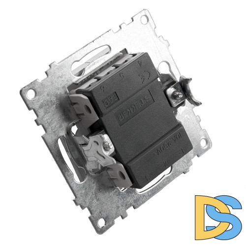 Выключатель 2-клавишный Stekker Катрин 39578