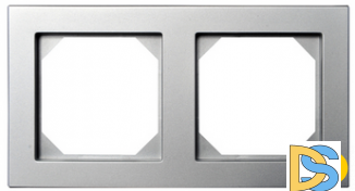 Рамка 2-ая Epsilon алюминий