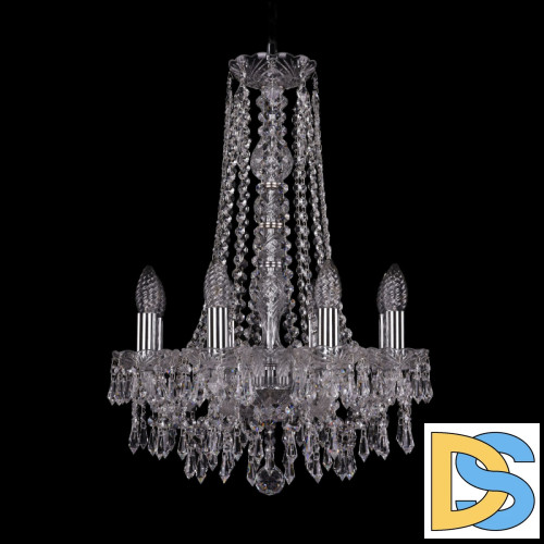 Подвесная люстра Bohemia Ivele Crystal 1403/8/141/h-59 Ni