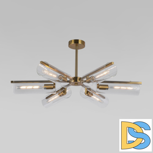 Люстра на штанге Eurosvet Trompeta 70144/6 латунь a060897