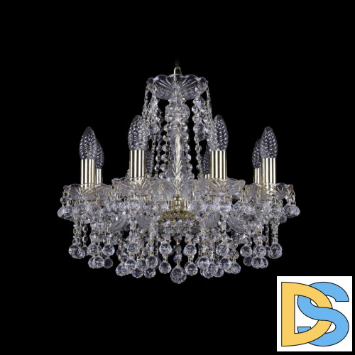 Подвесная люстра Bohemia Ivele Crystal 1409/8/141 G