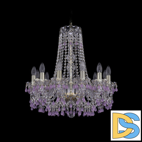 Подвесная люстра Bohemia Ivele Crystal 1410/12/195/h-60 G V7010