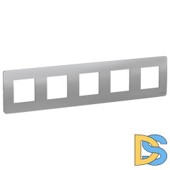 Рамка 5-постовая Schneider Electric Unica New NU201030