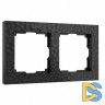 Рамка на 2 поста (черный) W0022408