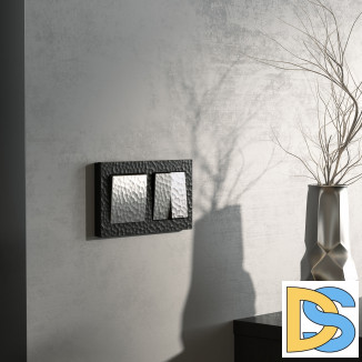 Рамка на 2 поста (черный) W0022408