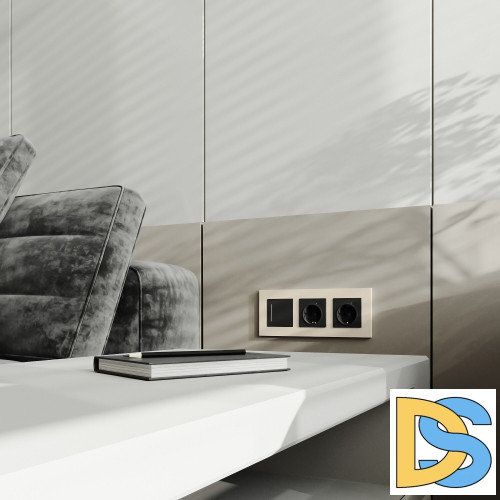 Рамка на 3 поста Werkel Slab (айвори матовый) W0032962