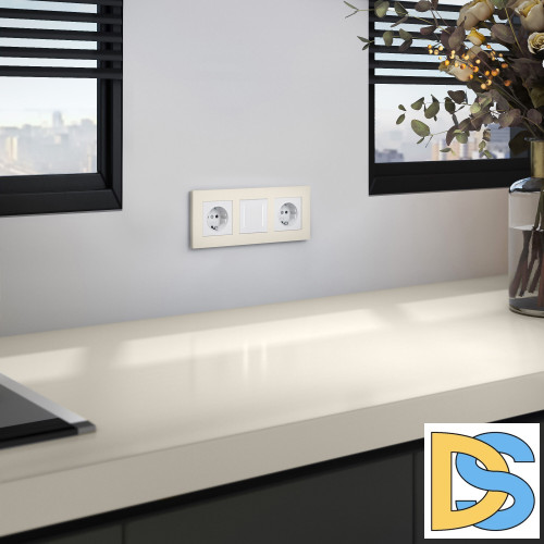 Рамка на 3 поста Werkel Slab (айвори матовый) W0032962