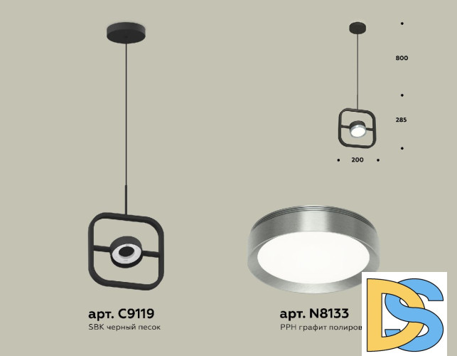 Подвесной светильник Ambrella Light Traditional (C9119, N8133) XB9119102