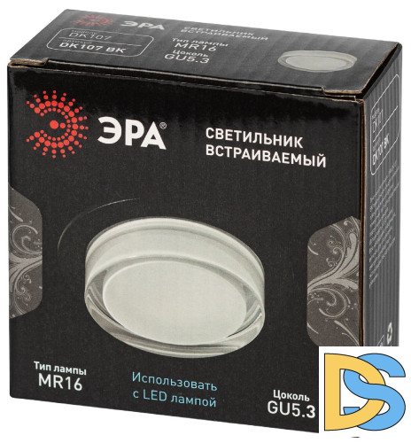 Встраиваемый светильник Эра DK107 BK Б0058397