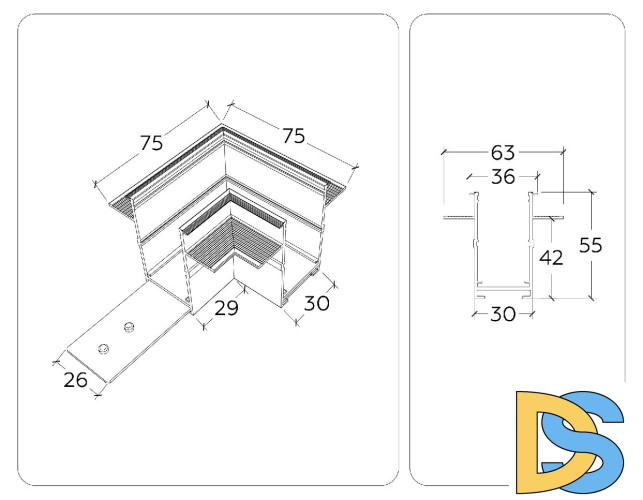 Коннектор угловой Ambrella Light Magnetic 220V GL1040